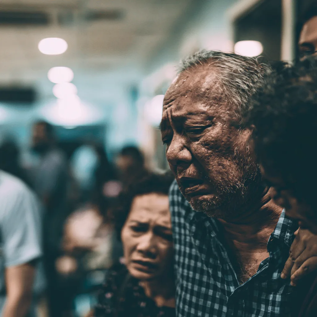 Patient arriving at a Malaysian hospital emergency department after feeling unwell